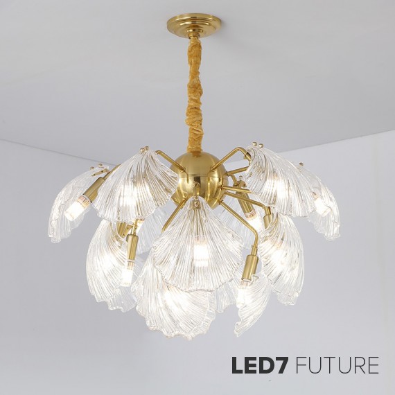 Ritz - Clear Shell Chandelier V2